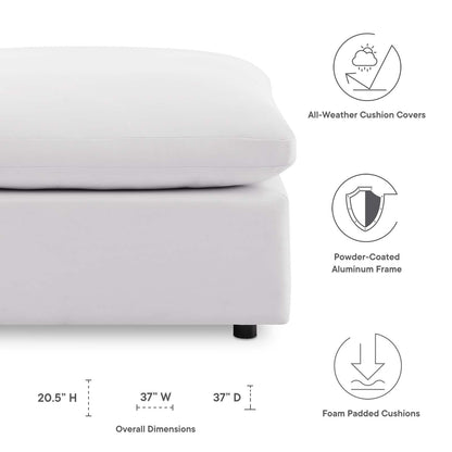 Commix Overstuffed Outdoor Patio Ottoman by Modway