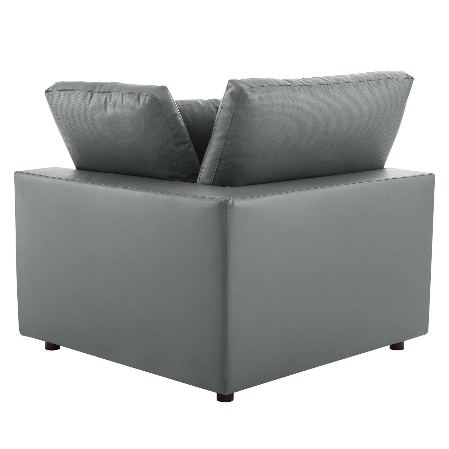 Commix 8-Piece Down Filled Overstuffed Vegan Leather Sectional Sofa by Modway