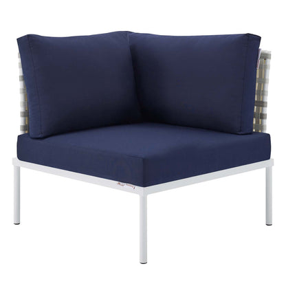 Harmony 6-Piece Sunbrella¨ Basket Weave Outdoor Patio Aluminum Sectional Sofa Set by Modway