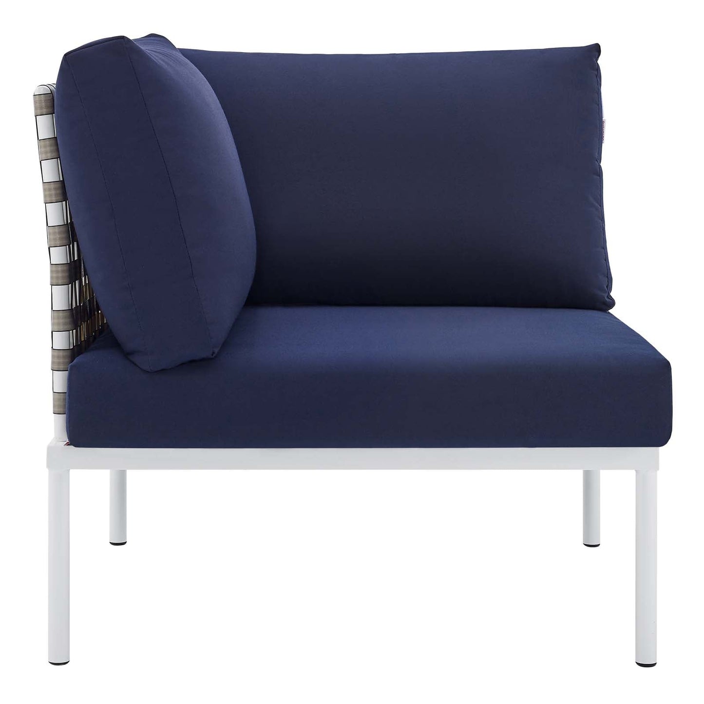 Harmony 6-Piece Sunbrella¨ Basket Weave Outdoor Patio Aluminum Sectional Sofa Set by Modway