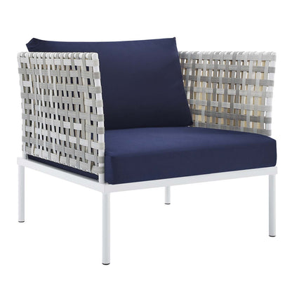 Harmony 6-Piece Sunbrella¨ Basket Weave Outdoor Patio Aluminum Seating Set by Modway