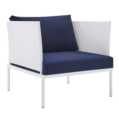 Harmony 6-Piece Sunbrella¨ Outdoor Patio Aluminum Seating Set by Modway