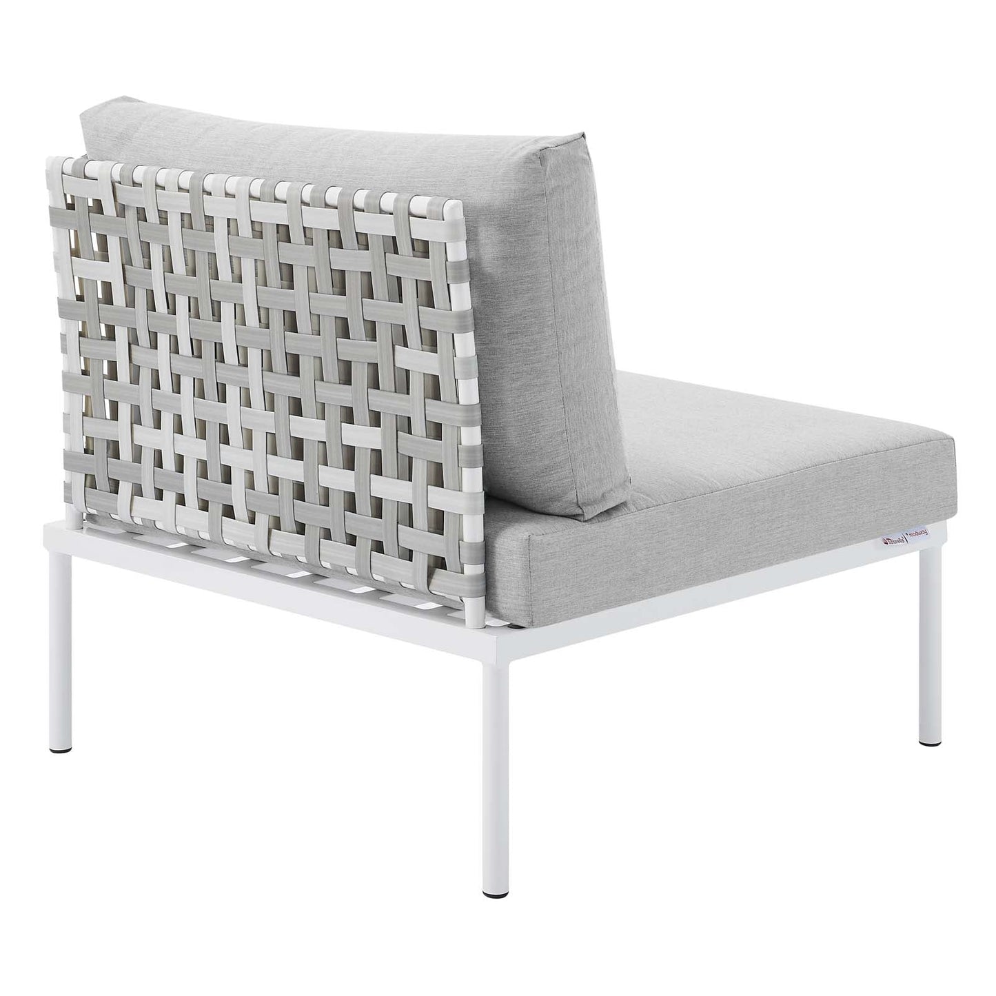Harmony 7-Piece Sunbrella¨ Basket Weave Outdoor Patio Aluminum Sectional Sofa Set by Modway