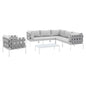 Harmony 7-Piece Sunbrella¨ Outdoor Patio Aluminum Sectional Sofa Set by Modway