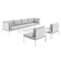 Harmony 8-Piece Sunbrella¨ Outdoor Patio Aluminum Sectional Sofa Set by Modway