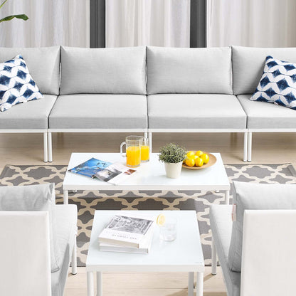 Harmony 8-Piece Sunbrella¨ Outdoor Patio Aluminum Sectional Sofa Set by Modway