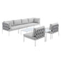 Harmony 8-Piece Sunbrella¨ Outdoor Patio Aluminum Sectional Sofa Set by Modway