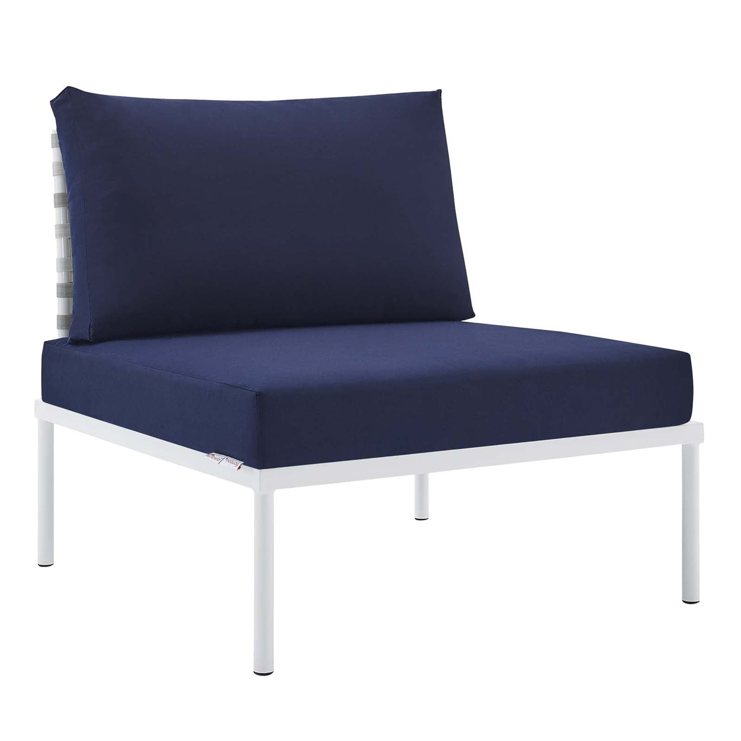 Harmony 8-Piece Sunbrella¨ Basket Weave Outdoor Patio Aluminum Seating Set by Modway