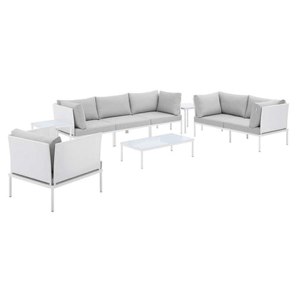 Harmony 8-Piece Sunbrella¨ Outdoor Patio Aluminum Seating Set by Modway