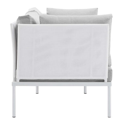 Harmony 8-Piece Sunbrella¨ Outdoor Patio Aluminum Seating Set by Modway