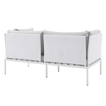 Harmony 8-Piece Sunbrella¨ Outdoor Patio Aluminum Seating Set by Modway
