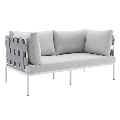 Harmony 8-Piece Sunbrella¨ Outdoor Patio Aluminum Seating Set by Modway