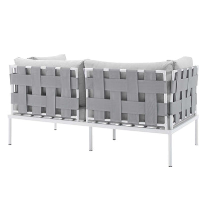 Harmony 8-Piece Sunbrella¨ Outdoor Patio Aluminum Seating Set by Modway