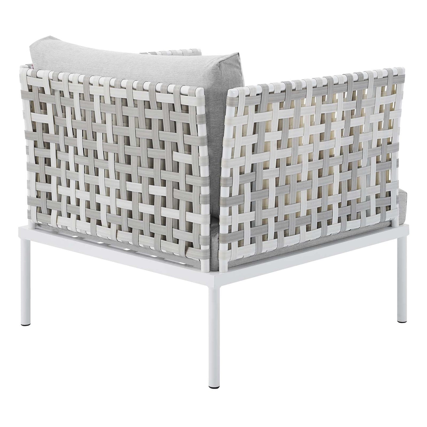 Harmony 10-Piece Sunbrella¨ Basket Weave Outdoor Patio Aluminum Sectional Sofa Set by Modway