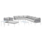 Harmony 10-Piece Sunbrella¨ Outdoor Patio Aluminum Sectional Sofa Set by Modway