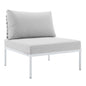 Harmony Sunbrella¨ Basket Weave Outdoor Patio Aluminum Armless Chair by Modway