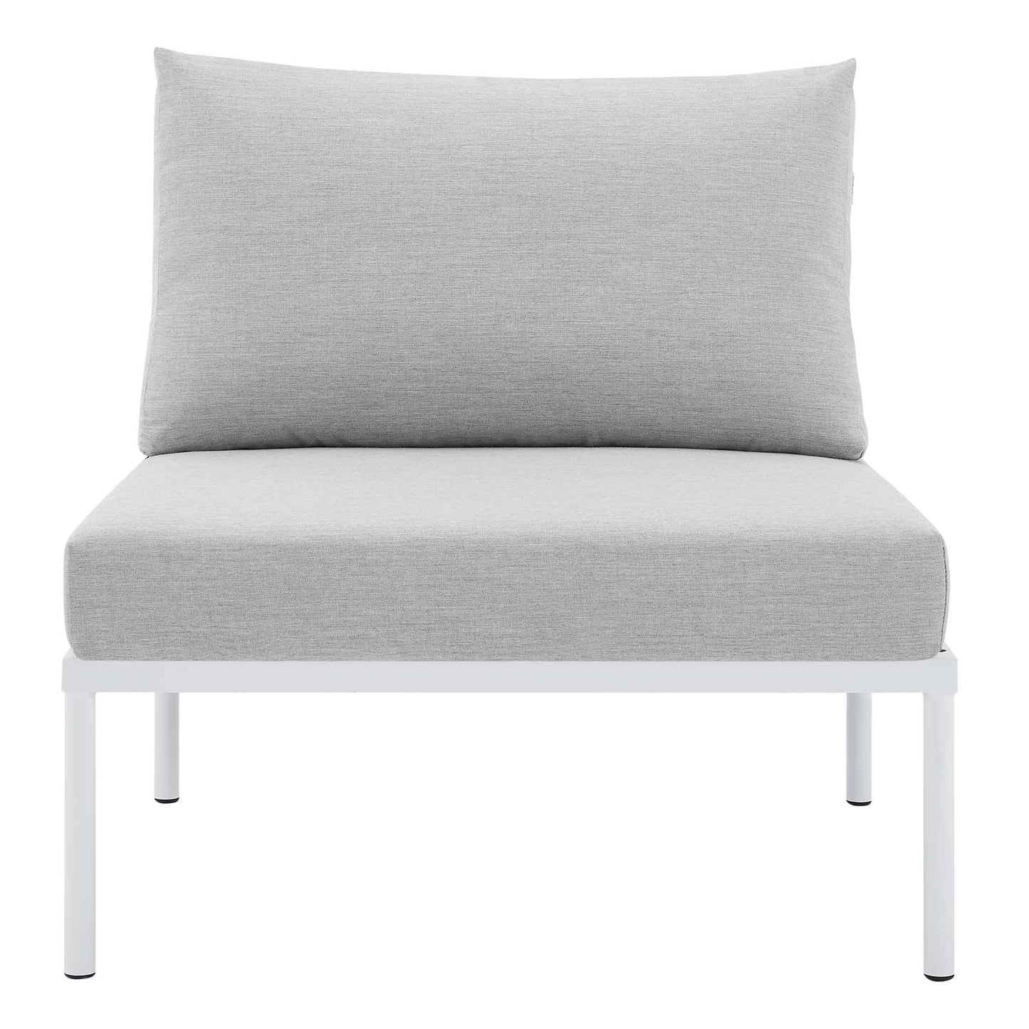 Harmony Sunbrella¨ Basket Weave Outdoor Patio Aluminum Armless Chair by Modway