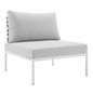 Harmony Sunbrella¨ Basket Weave Outdoor Patio Aluminum Armless Chair by Modway