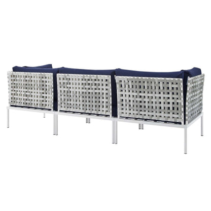 Harmony Sunbrella¨ Basket Weave Outdoor Patio Aluminum Sofa by Modway