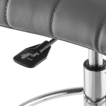 Ripple Armless Vegan Leather Drafting Chair by Modway