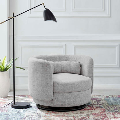 Relish Upholstered Fabric Swivel Chair by Modway