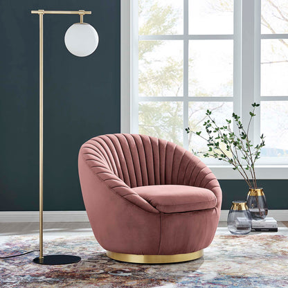 Whirr Tufted Performance Velvet Swivel Chair by Modway