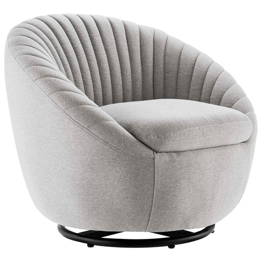 Whirr Tufted Fabric Swivel Chair by Modway