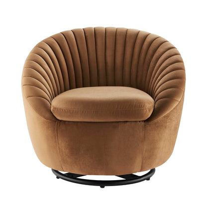 Whirr Tufted Performance Velvet Swivel Chair by Modway