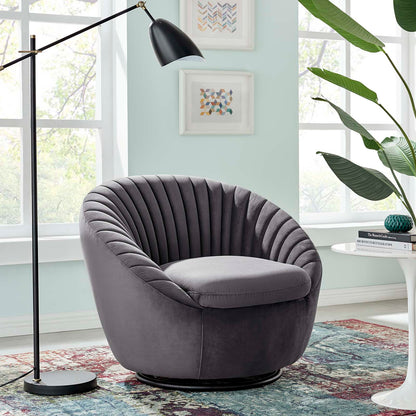 Whirr Tufted Performance Velvet Swivel Chair by Modway