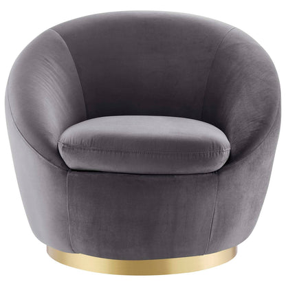 Buttercup Performance Velvet Swivel Chair by Modway