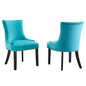 Marquis Performance Velvet Dining Chairs Set of 2 by Modway
