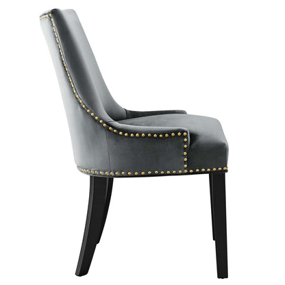 Marquis Performance Velvet Dining Chairs Set of 2 by Modway
