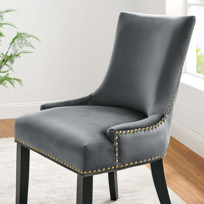 Marquis Performance Velvet Dining Chairs Set of 2 by Modway