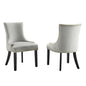 Marquis Performance Velvet Dining Chairs Set of 2 by Modway