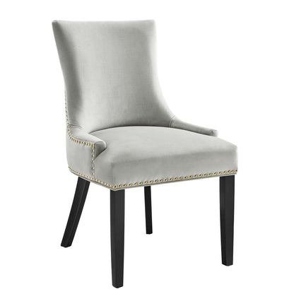 Marquis Performance Velvet Dining Chairs Set of 2 by Modway