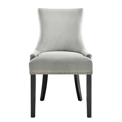 Marquis Performance Velvet Dining Chairs Set of 2 by Modway