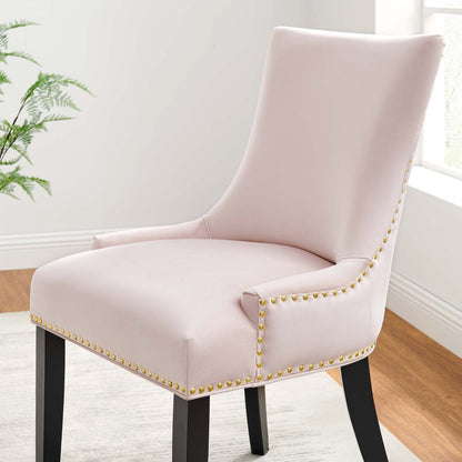 Marquis Performance Velvet Dining Chairs Set of 2 by Modway