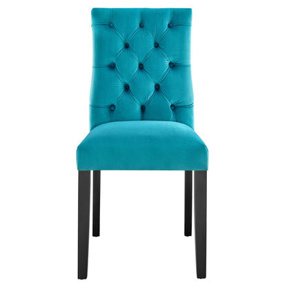 Duchess Performance Velvet Dining Chairs Set of 2 by Modway