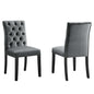 Duchess Performance Velvet Dining Chairs Set of 2 by Modway