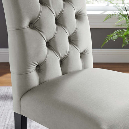 Duchess Performance Velvet Dining Chairs Set of 2 by Modway