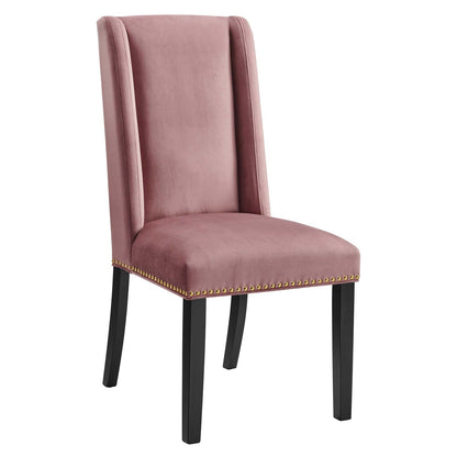 Baron Performance Velvet Dining Chairs Set of 2 by Modway
