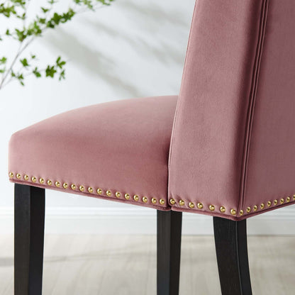 Baron Performance Velvet Dining Chairs Set of 2 by Modway