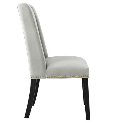 Baron Performance Velvet Dining Chairs Set of 2 by Modway