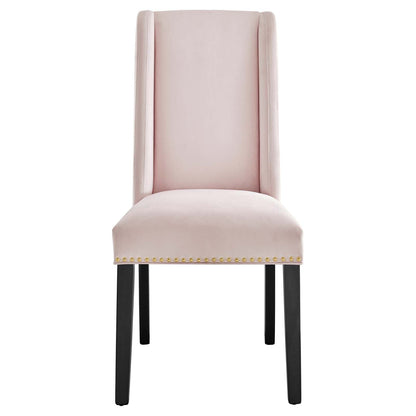 Baron Performance Velvet Dining Chairs Set of 2 by Modway