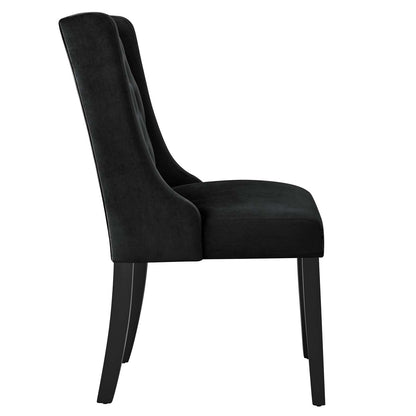 Baronet Performance Velvet Dining Chairs Set of 2 by Modway
