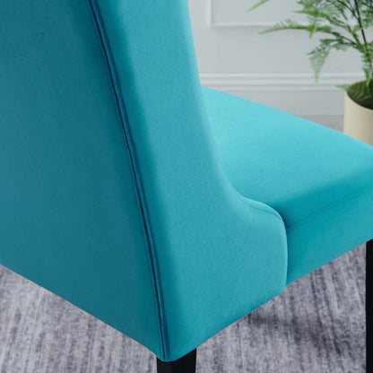 Baronet Performance Velvet Dining Chairs Set of 2 by Modway