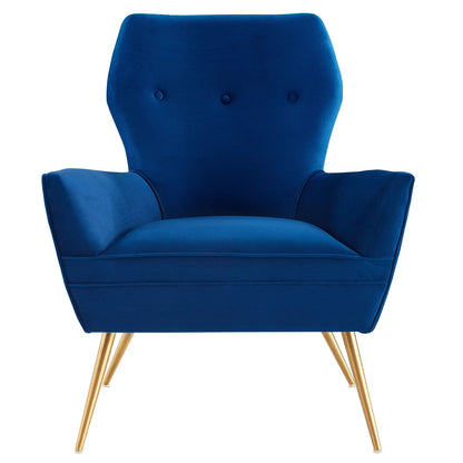 Renata Button Tufted Performance Velvet Armchair by Modway