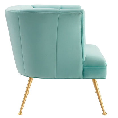 Veronica Channel Tufted Performance Velvet Armchair by Modway