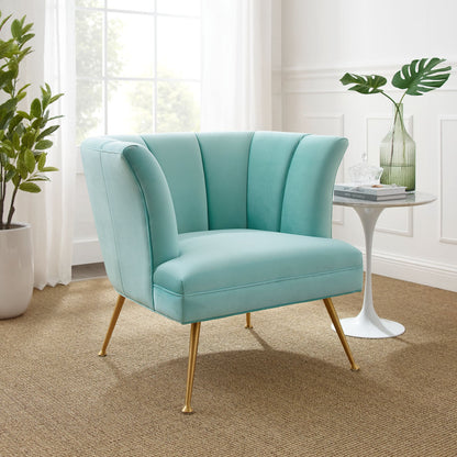 Veronica Channel Tufted Performance Velvet Armchair by Modway