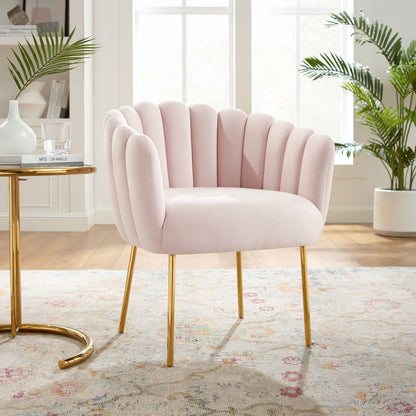 Sanna Channel Tufted Performance Velvet Armchair by Modway